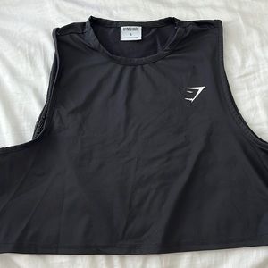 black gymshark tank